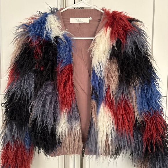 ASTR The Label Faux Fur/Mohair Jacket XS - Picture 4 of 6